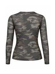 Black Colour - KAMMA MESH BLUSE Black Colour - KAMMA MESH BLUSE