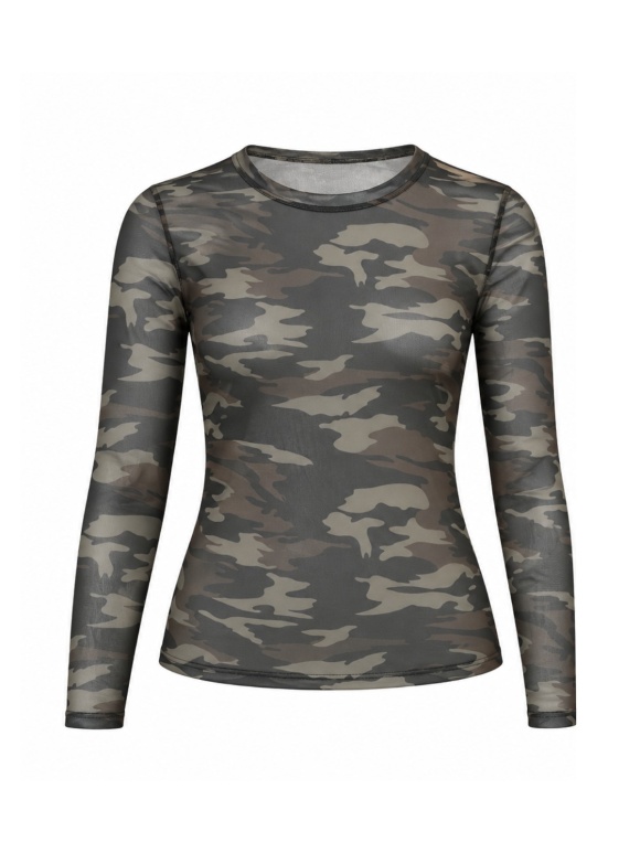 Black Colour - KAMMA MESH BLUSE