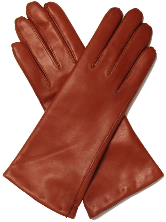 Køb | Klassisk Skindhandske COGNAC, NAVY, BLOMME, BLYGRÅ)