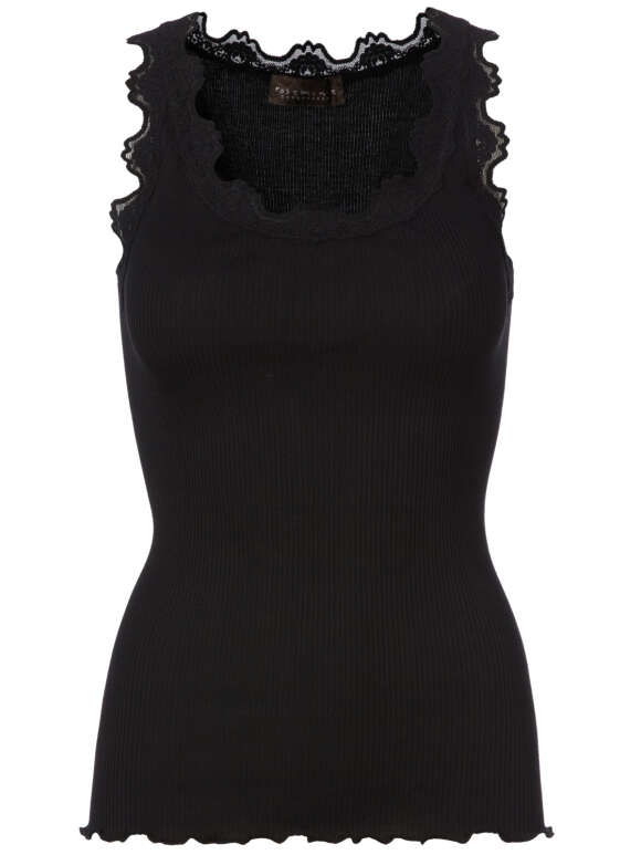 Rosemunde - Blondetop - Mange farver