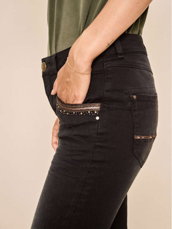 skillevæg Beregning Forfalske NAOMI sorte jeans | MOS MOSH | Shop her >>