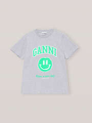 Ganni - BASIC COTTON JERSEY T-SHIRT, SMILEY